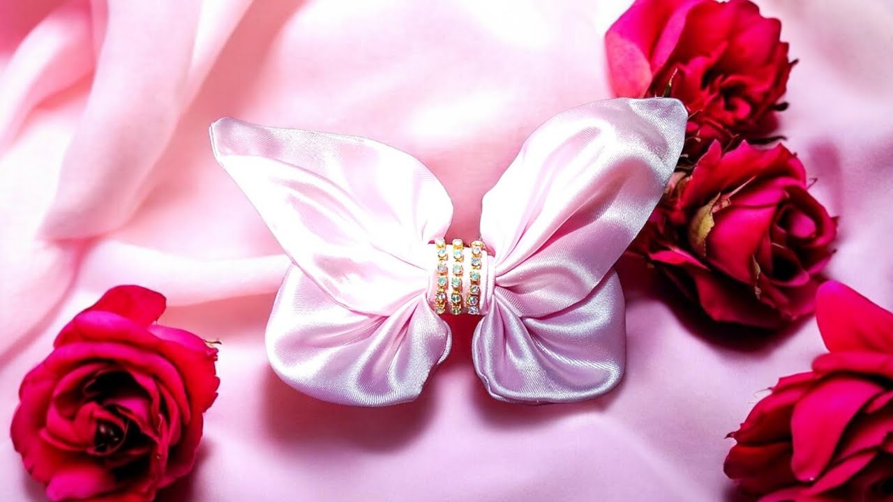 হাতে বানানো বাটারফ্লাই হেয়ার ক্লিপ| How to make butterfly hair clip - Tumpa's Recipes
