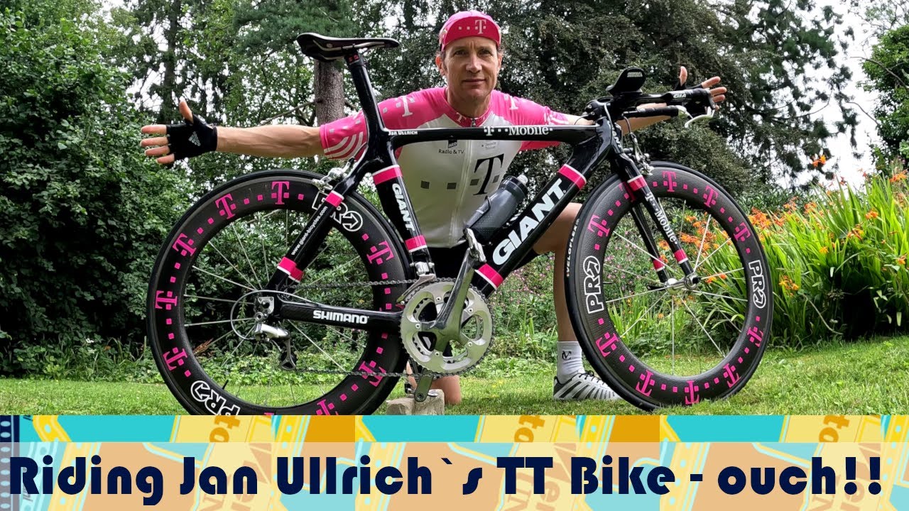 Riding Jan Ullrich`s Giant/Walser TT bike - an exercise in pain!!!