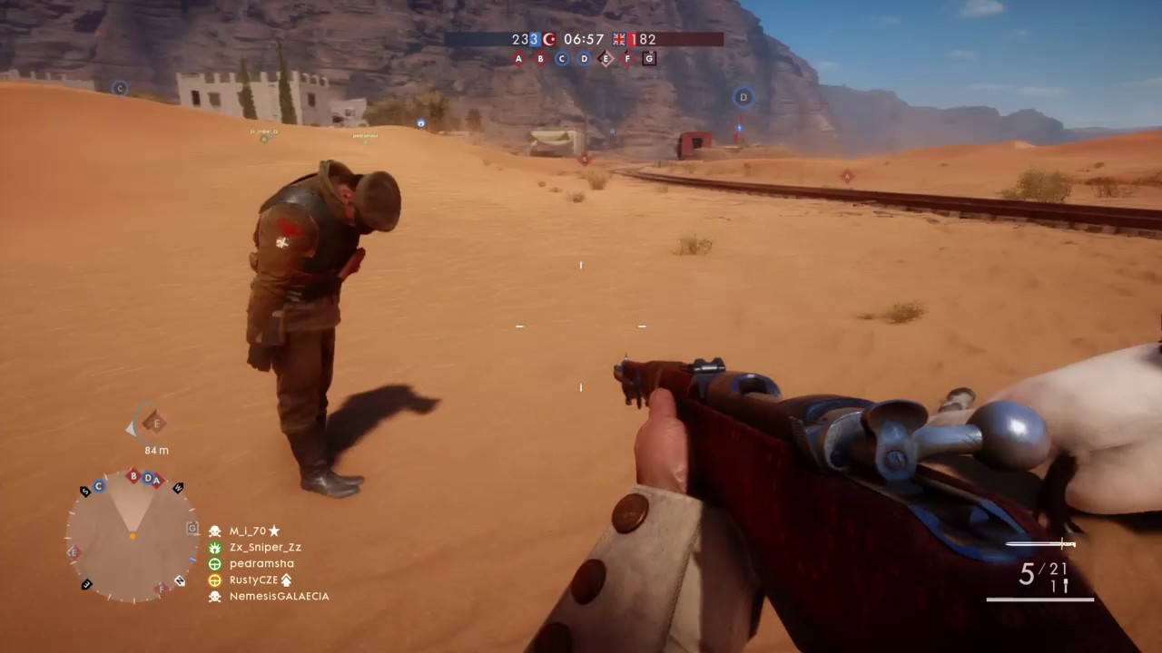 [Battlefield 1 - Random moments] Like a statue! (creepy)