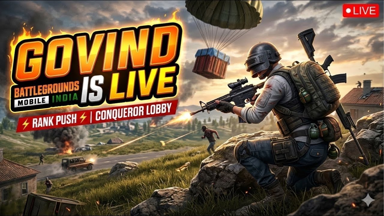 BGMI LIVE: [Promotion match /Road to Conqueror /1v4 Clutches / Intense fight