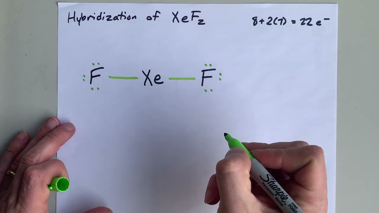 Hybridization of XeF2 (sp3d) - How to Find
