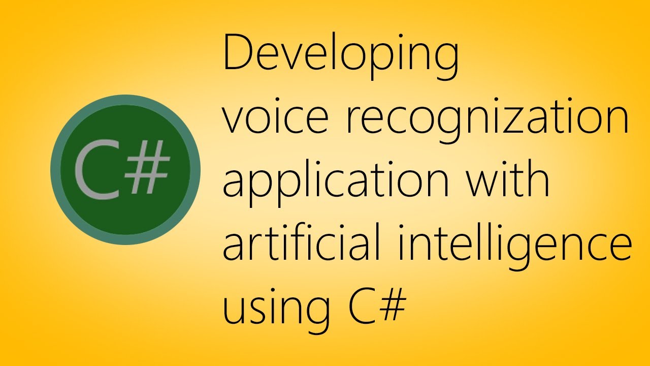 Speech recognition application using C#