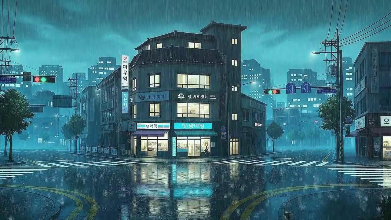 Rain Sounds & Lofi for Deep Focus in a Cozy Korean Atmosphere to Stay Focused 😌
