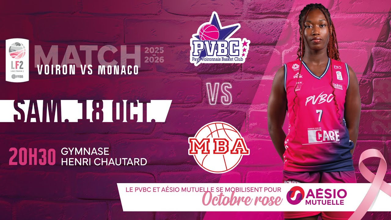 [REPLAY] PVBC VS Monaco - 4ème journée de LF2 - saison 25/26