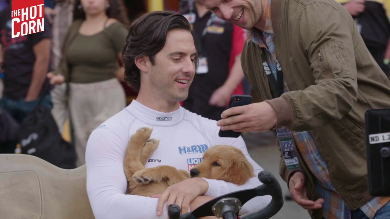 THE ART OF RACING IN THE RAIN | Backstage with dog Enzo, Milo Ventimiglia, Amanda Seyfried |