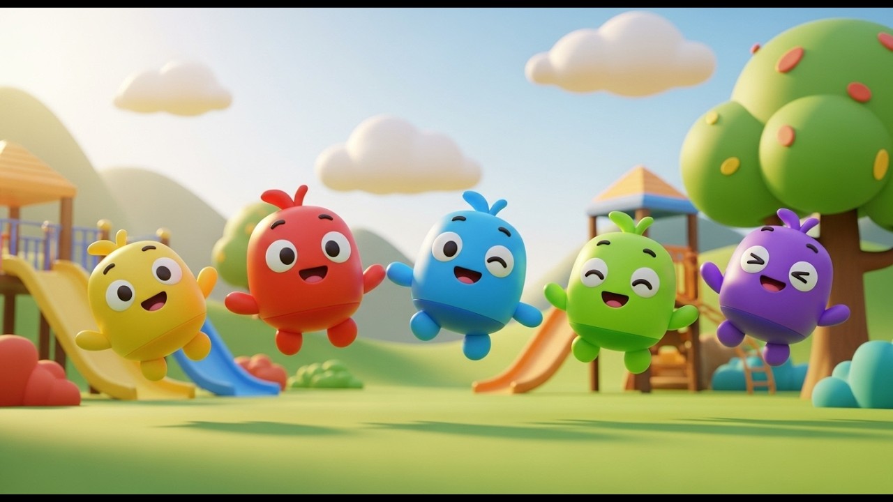 Five Little Toy Hoppers Bounce Bounce Bounce | Active Play & Counting Song