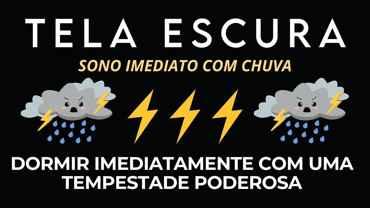 🌧️ Sons de Chuva e Trovoadas | Relaxamento Instantâneo para Alívio do Estresse e Descanso Reparador