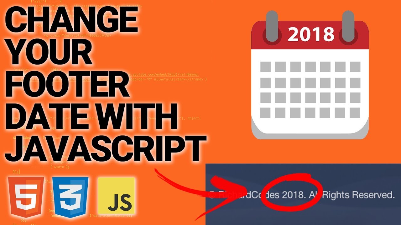 Change Footer Date Automatically with Javascript