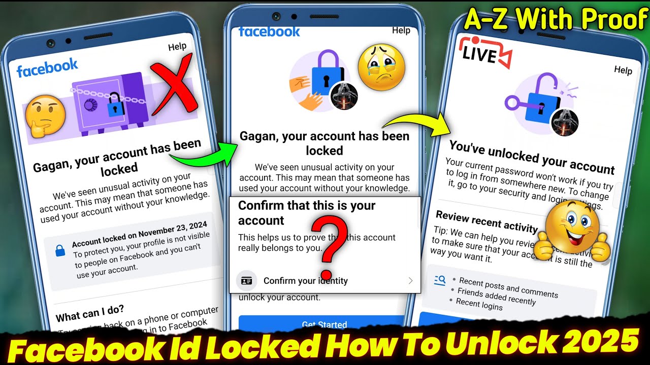 Facebook Account Locked How To Unlock 2025? | How to unlock facebook account | Fb unlock kaise kare?