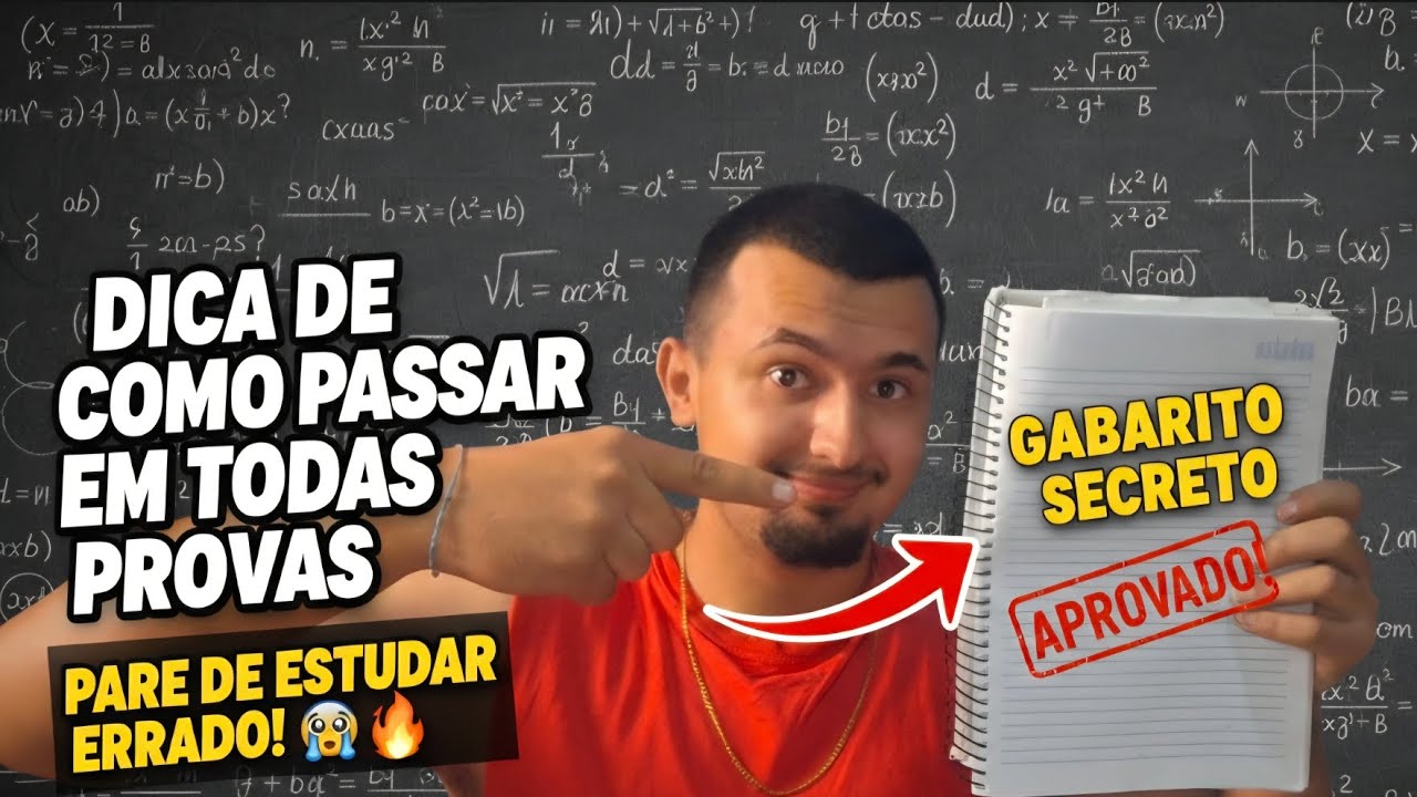 ESSA DICA FAZ VOCÊS PASSAR EM TODAS AS PROVAS 🤩