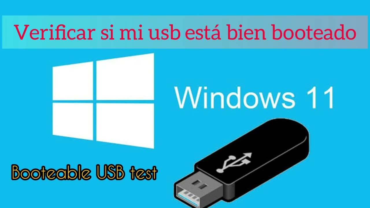 Como verificar si mi USB est&aacute; bien booteado
