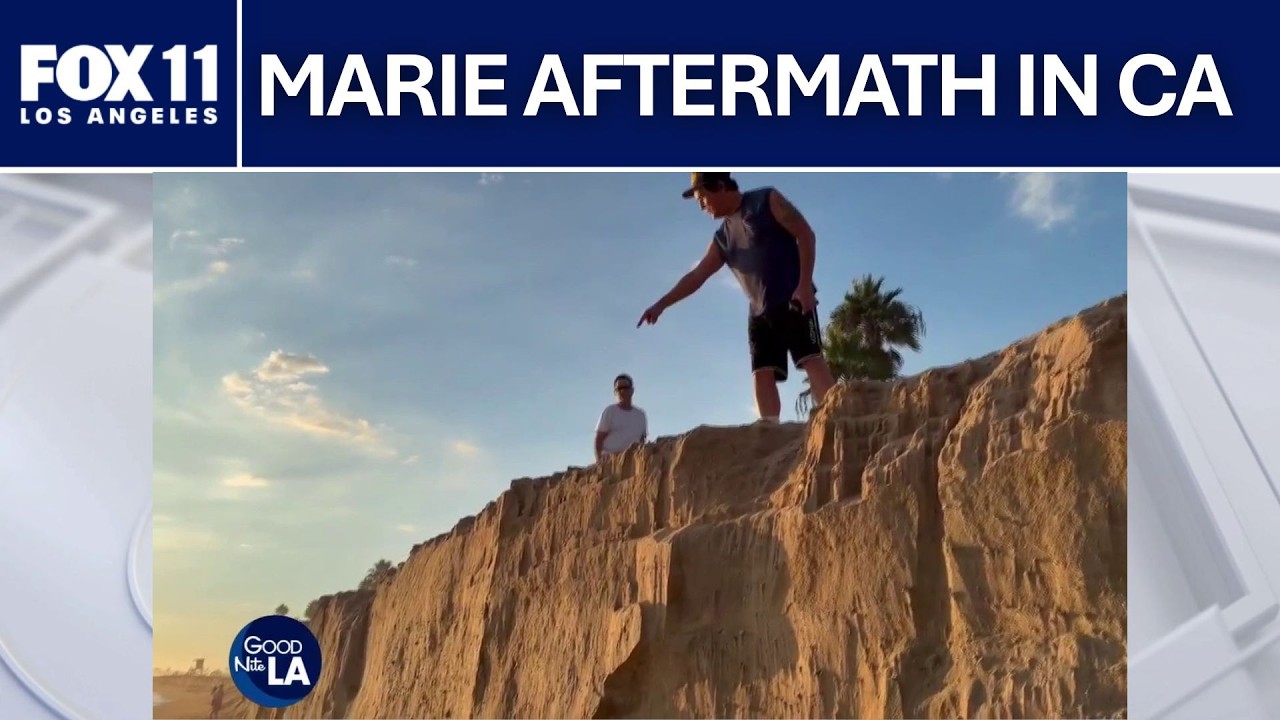 Hurricane Marie swell causes dramatic beach erosion in Newport Beach