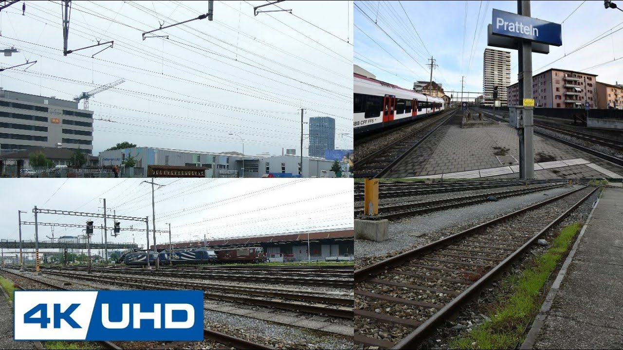 Bahnbetrieb Pratteln 22.06.19 4K Ultra HD