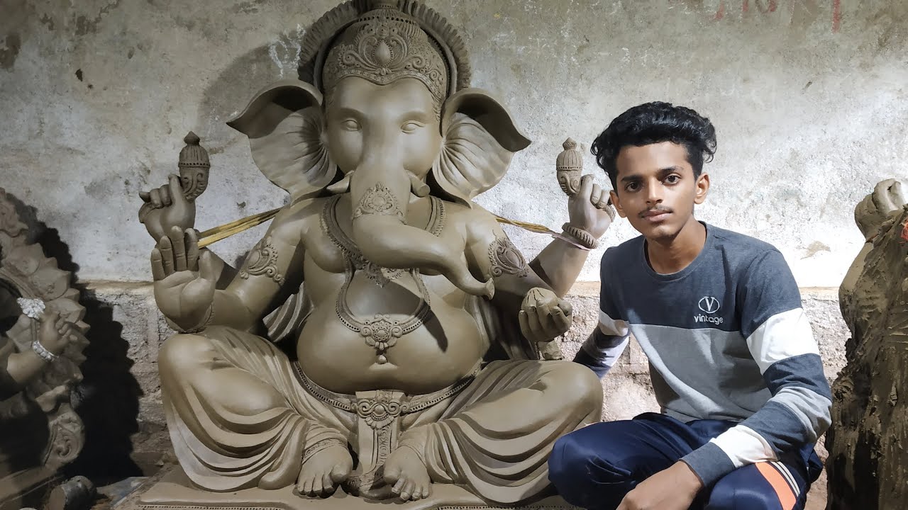 Ganesh idol making by Anant chougule || clay model ||2020 || How to make Ganesh idol || sindhudurg.