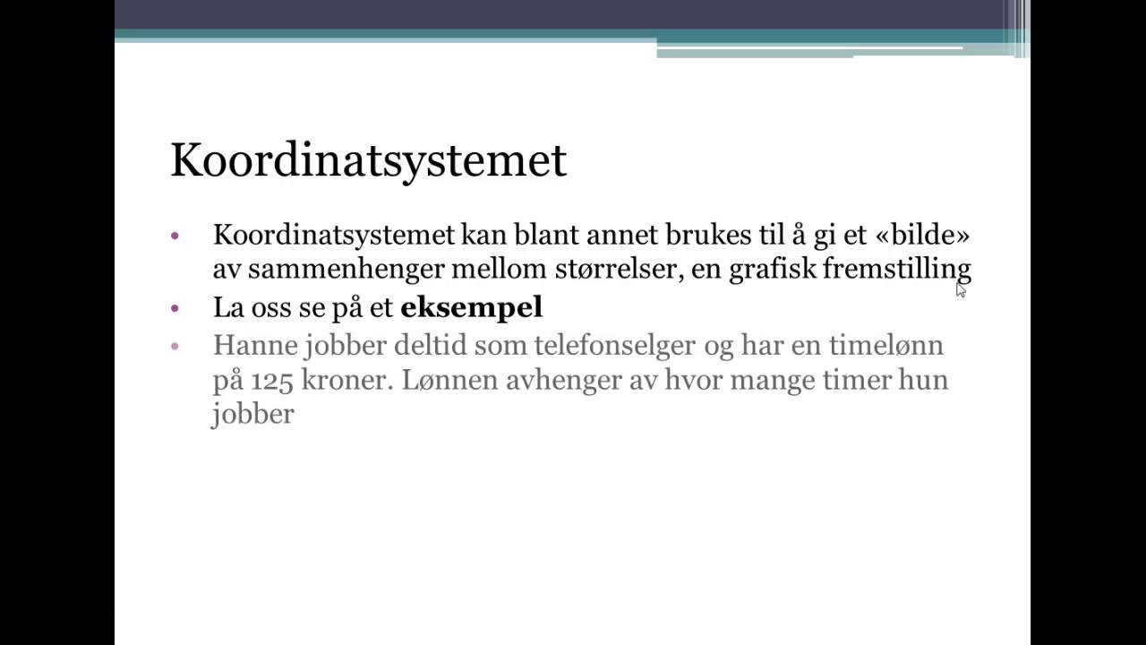 Koordinatsystemet