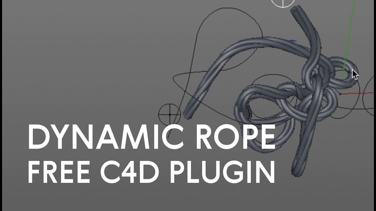 HoRope. C4d plugin. Dynamic rope from spline.