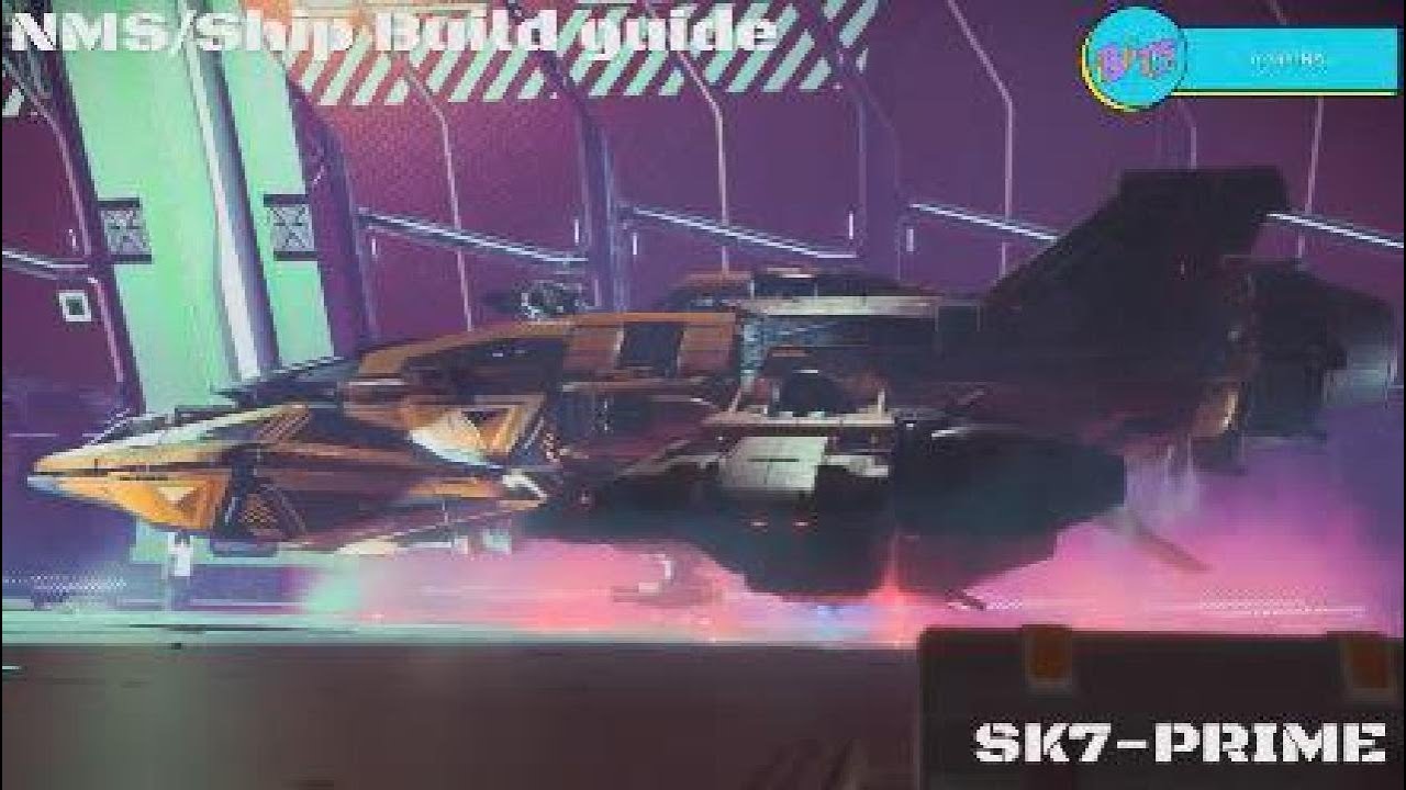 NMS VANILLA CORVETTE /Ship Build Guide/SK7-PRIME Fighter (No Glitch - No Offset - No mods)