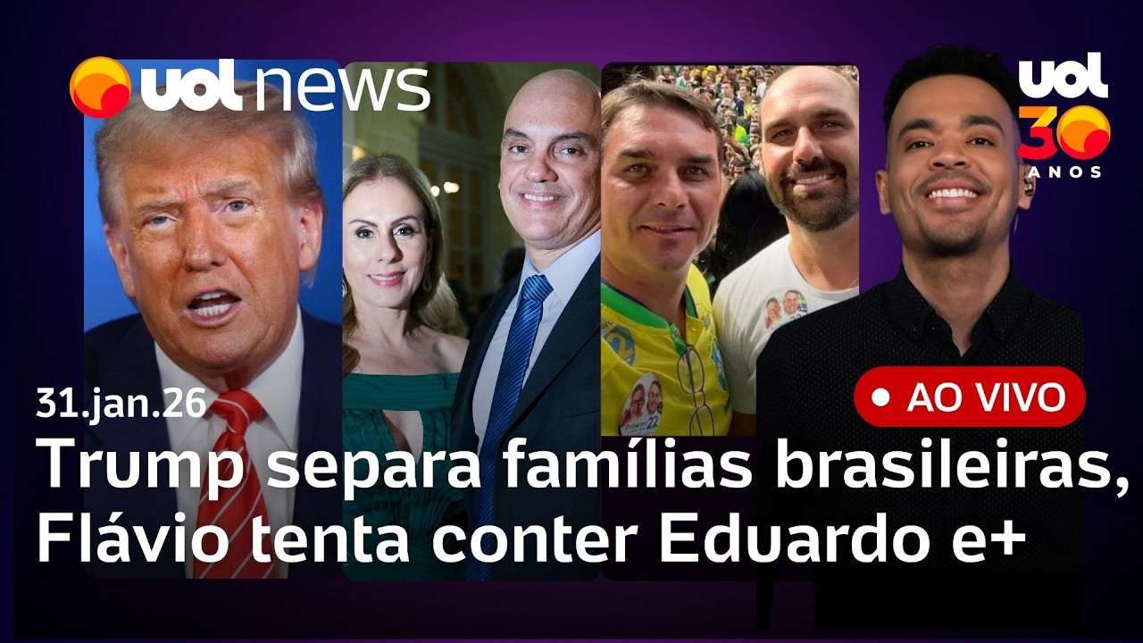 Trump separa famílias brasileiras nos EUA; Flávio tenta conter Eduardo; CPI mira esposa de Moraes e+