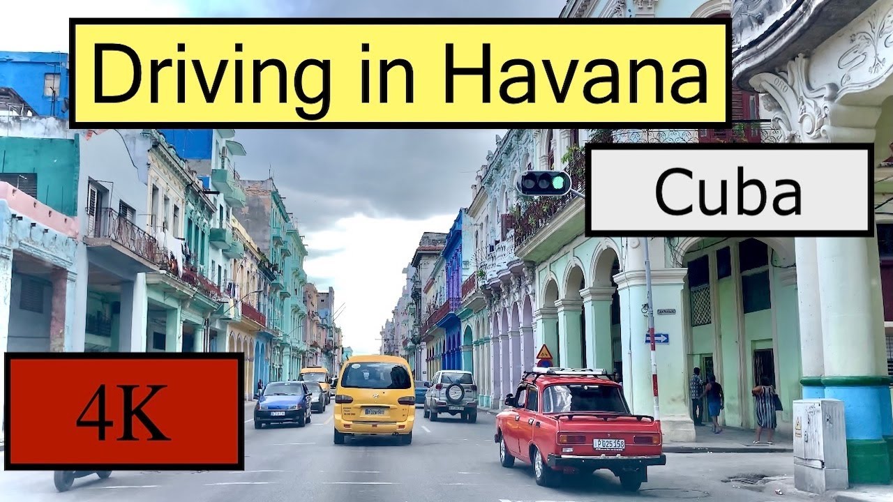 Driving in Havana, Cuba, La Habana 4K UHD