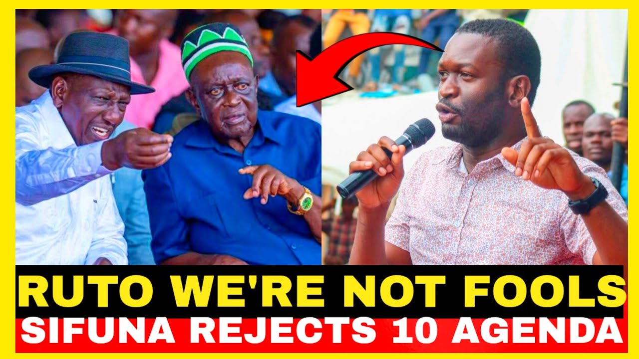 RUTO WE'RE NOT FOOLS!!FURIOUS EDWIN SIFUNA REJECTS 10 POINT AGENDA