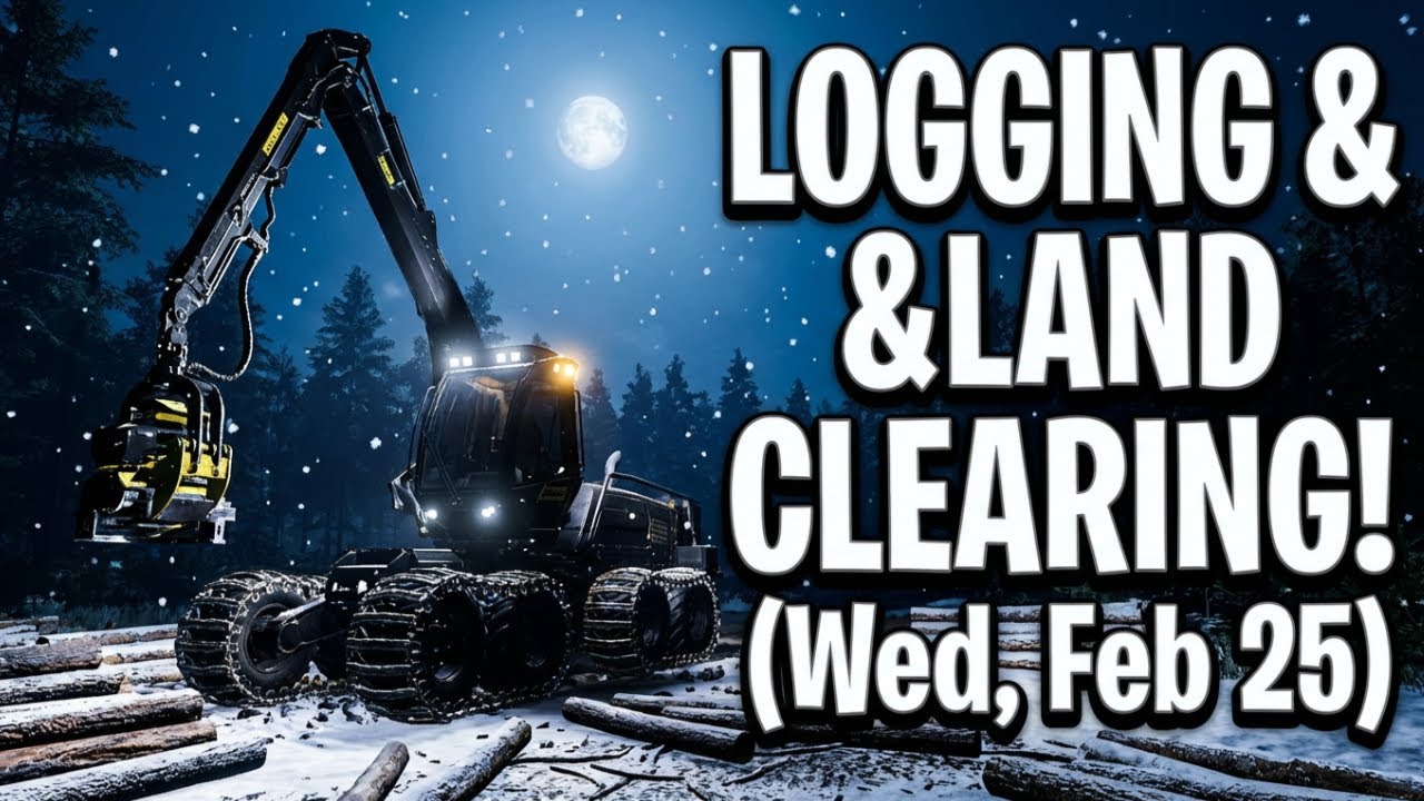 Logging & Land Clearing w/Mods! (Wed, Feb. 25) #fs22 #live #livestream #youtubevideos #gaming