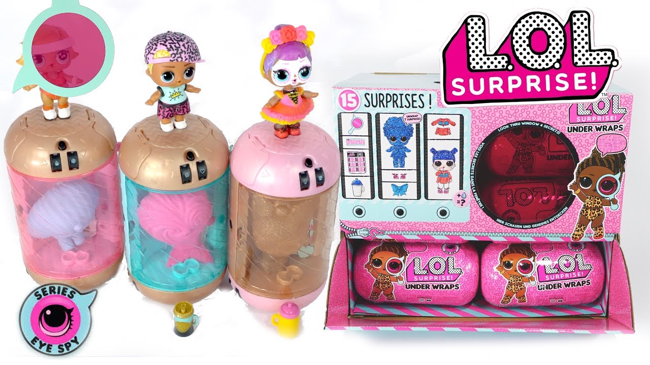 Abriendo una caja entera de LOL Surprise Under Wraps Ola 2 - Serie 4 Eye Soy Ojo Espia