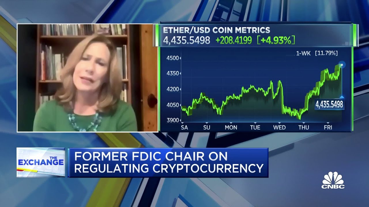 Cryptocurrency is too risky for banks: FDIC chair Sheila Bair