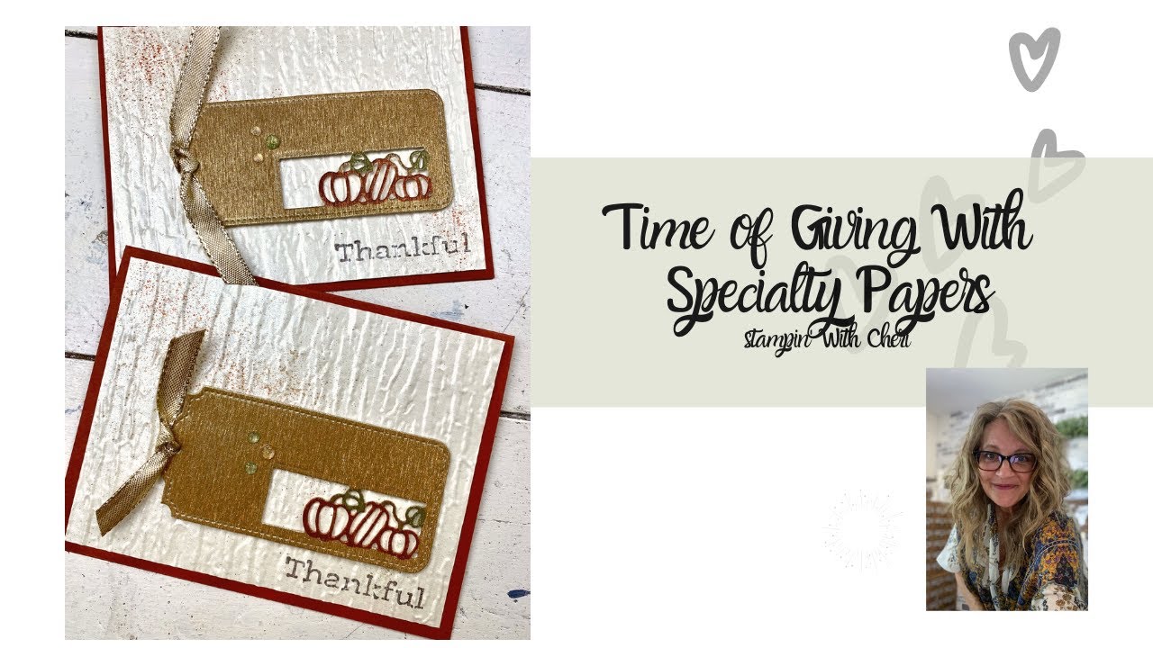 WoW!  You CAN Do This!  Time of Giving 2 Specialty Papers Stampin' Up!
