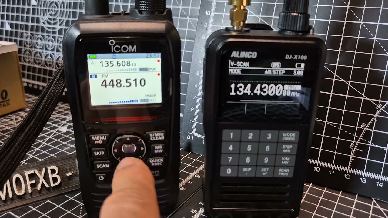 ICOM IC-R15  & ALINCO DJ-X100