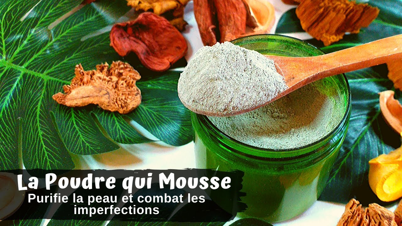 La Poudre qui Mousse ↑↑ Masque visage Pétillant ↑↑ Purifie et Élimine Boutons et Points Noirs