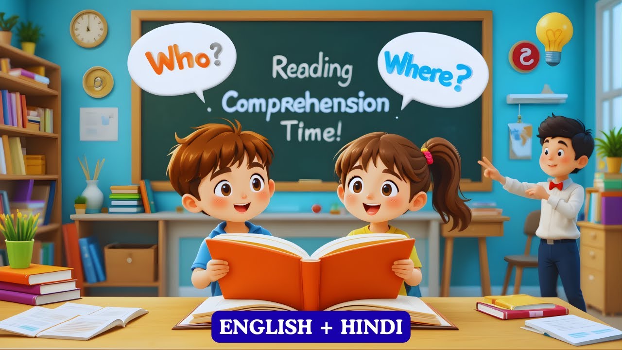 Read & Repeat | Bilingual Reading Comprehension for Kids | English + Hindi Story Practice