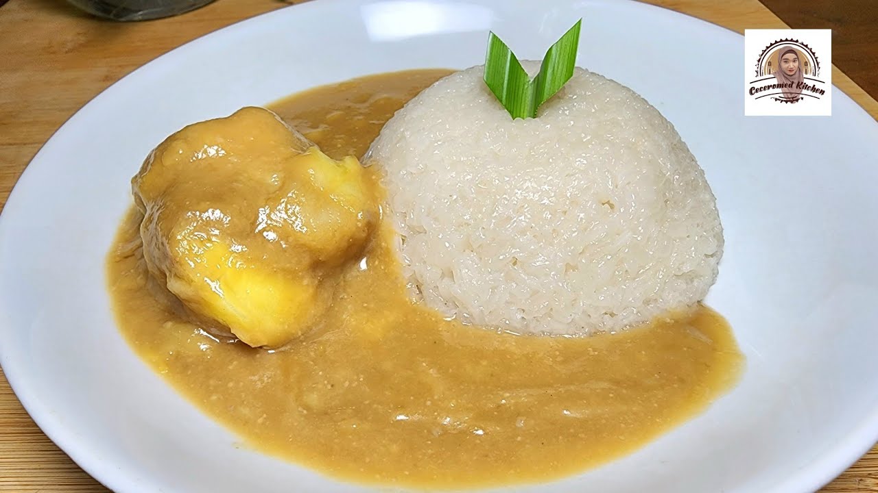 MENU TANGGAL MUDA, KOLAK DURIAN KETAN PUTIH/KETAN DURIAN, MEWAH..