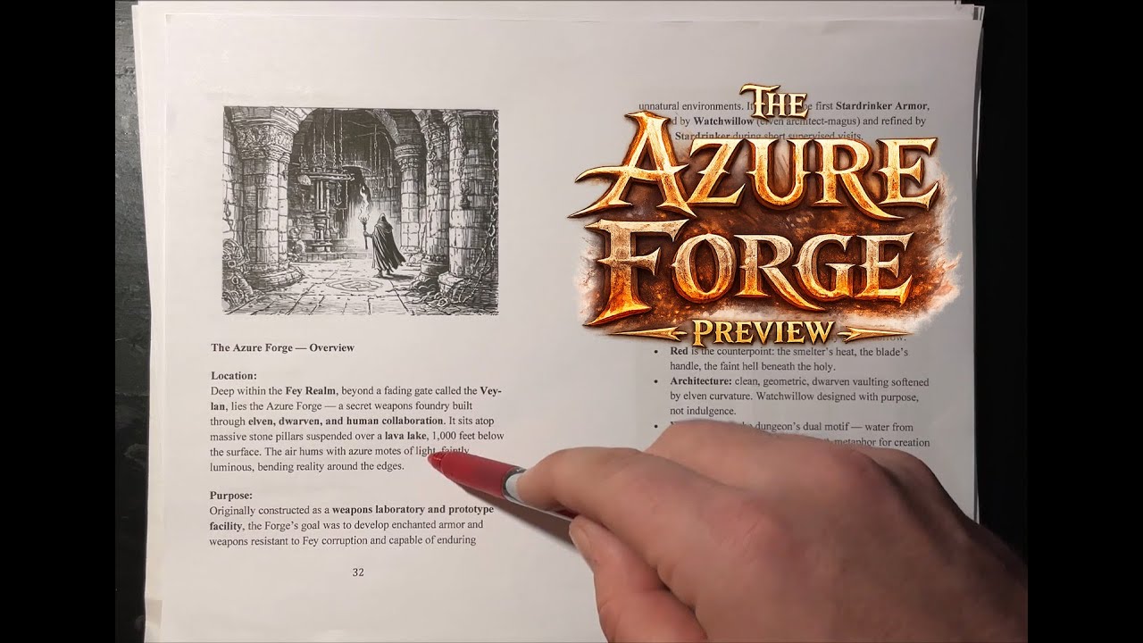 The Azure Forge &ndash; Dungeon Preview from The Drowned King