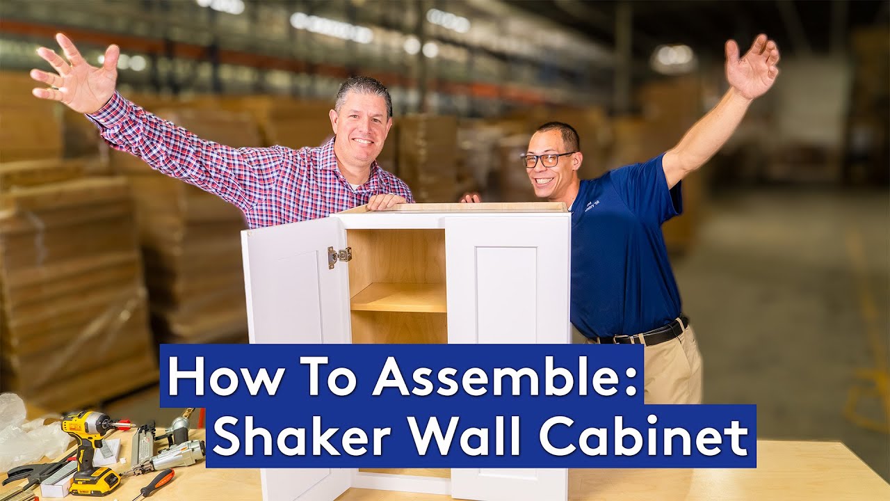 How To Assemble Highland Shaker Wall Cabinet
