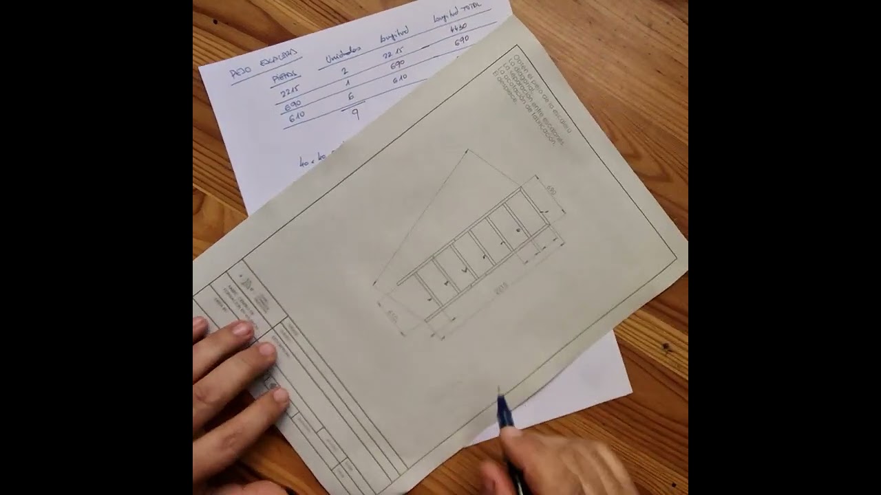 Calculo de despieces en escalera de mano