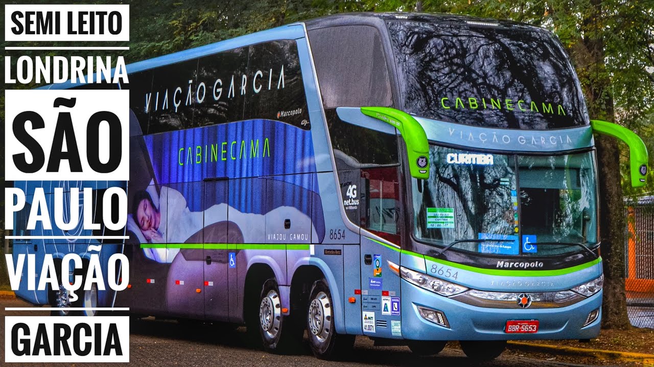 Esse é SEMI LEITO de verdade! Londrina X São Paulo pela VIAÇÃO GARCIA!
