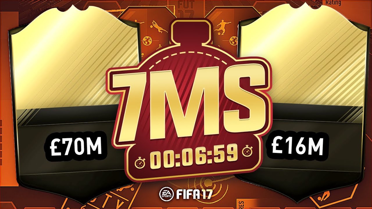 £70M VS £16M STRIKER!! 7 MINUTE SQUAD BUILDER!! - FIFA 17 ULTIMATE TEAM