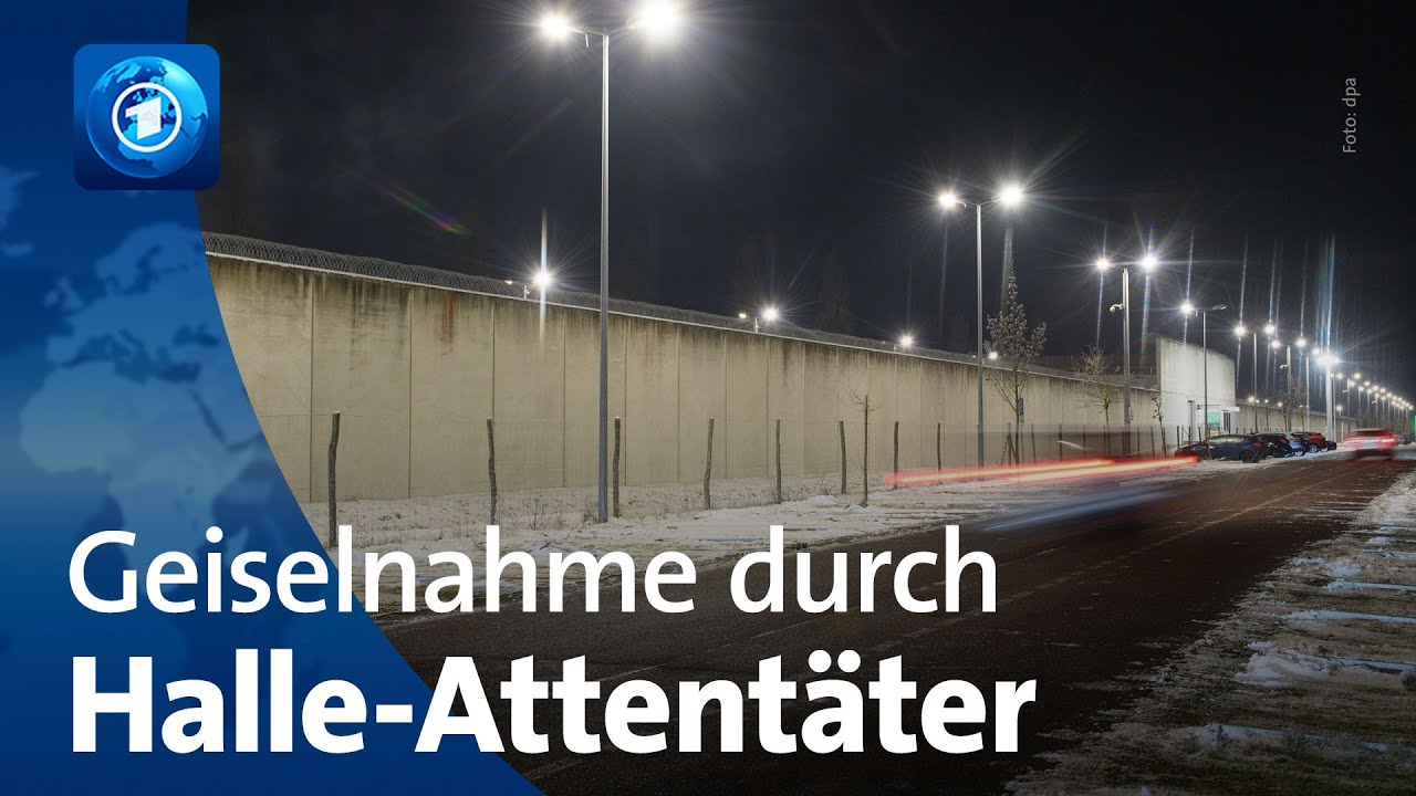 Geiselnahme in Gefängnis: Halle-Attentäter wollte Freilassung erzwingen