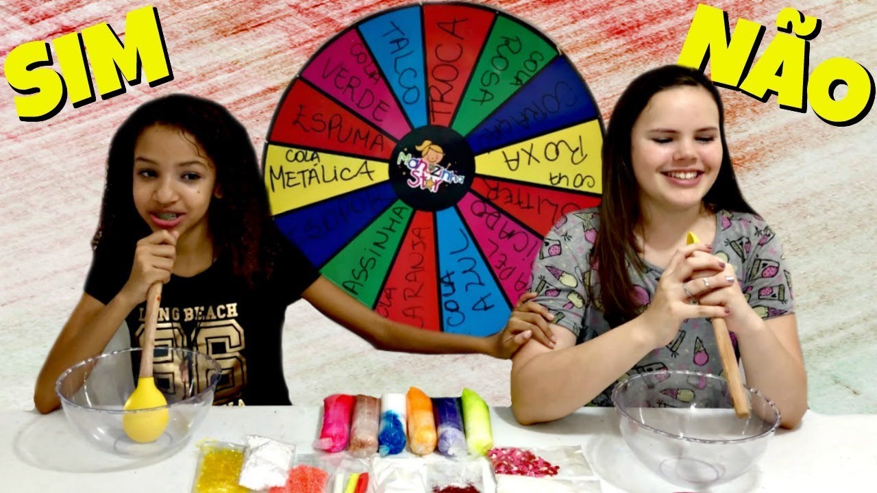 SLIME SIM OU NÃO NA ROLETA MISTERIOSA (Mystery Wheel)