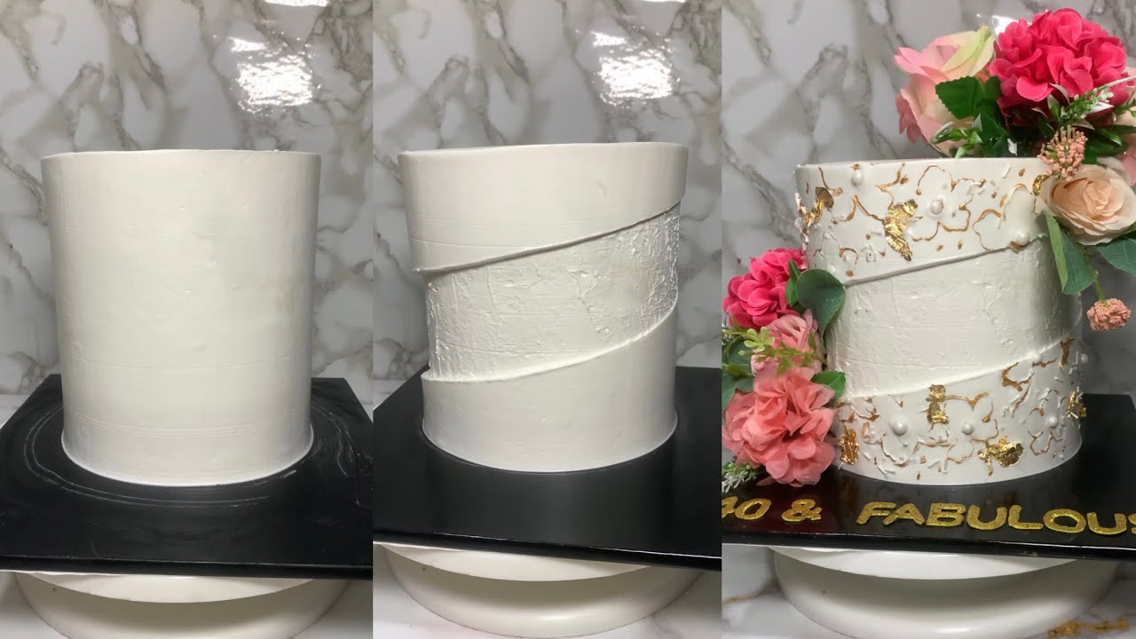 Whipped Cream Fault Line Cake Design
