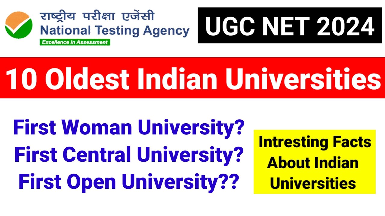 Class-12: 10 Oldest Universities in India | UGC NET Higher Education 2024 | UGC NET MENTOR