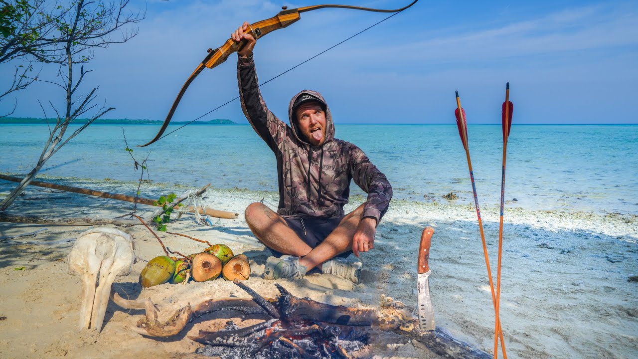 Survival Challenge: No Food, No Water, Knife & Bow Only