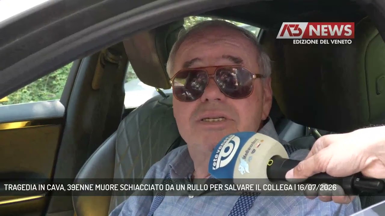 TRAGEDIA IN CAVA, 39ENNE MUORE SCHIACCIATO DA UN RULLO PER SALVARE IL COLLEGA | 16/07/2026