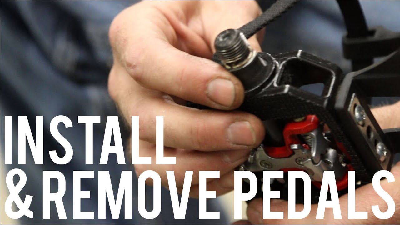 How to install and remove pedals on a Star Trac Spinner Pro