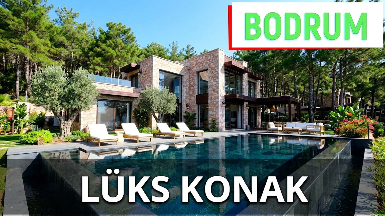 Çam Ormanlarının İçinde Lüks Konak, Doğayla İç İçe Lüks Yaşam, Villa Turu