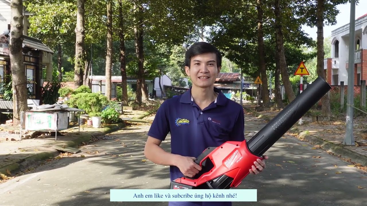 HOÀNG LONG VŨ | MÁY THỔI LÁ PIN 18V MILWAUKEE M18 FBL  DÙNG BAO LÂU HẾT 1 PIN 8AH| REVIEW THỰC TẾ