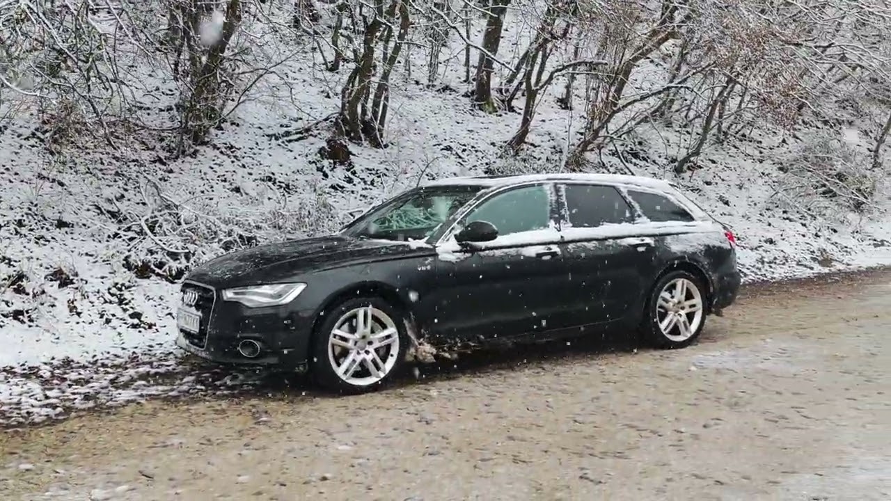 Audi A6 C7 3.0 BiTDI POV – Снежно коледно шофиране в парк Кайлъка, Плевен