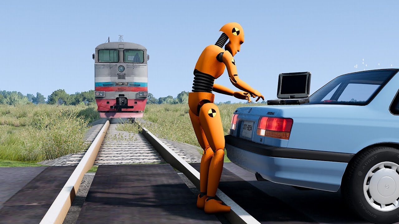 Dummy's Bad Day 😱 - Train Accidents #14 | BeamNG.drive