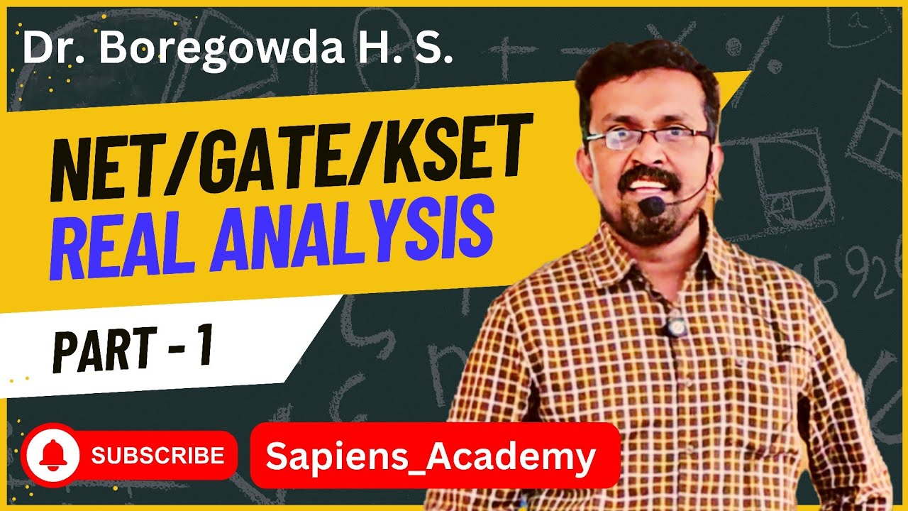 NET GATE KSET | Cardinality, Countability, Transfinite, Real Analysis |Dr.Boregowda| Sapiens Academy