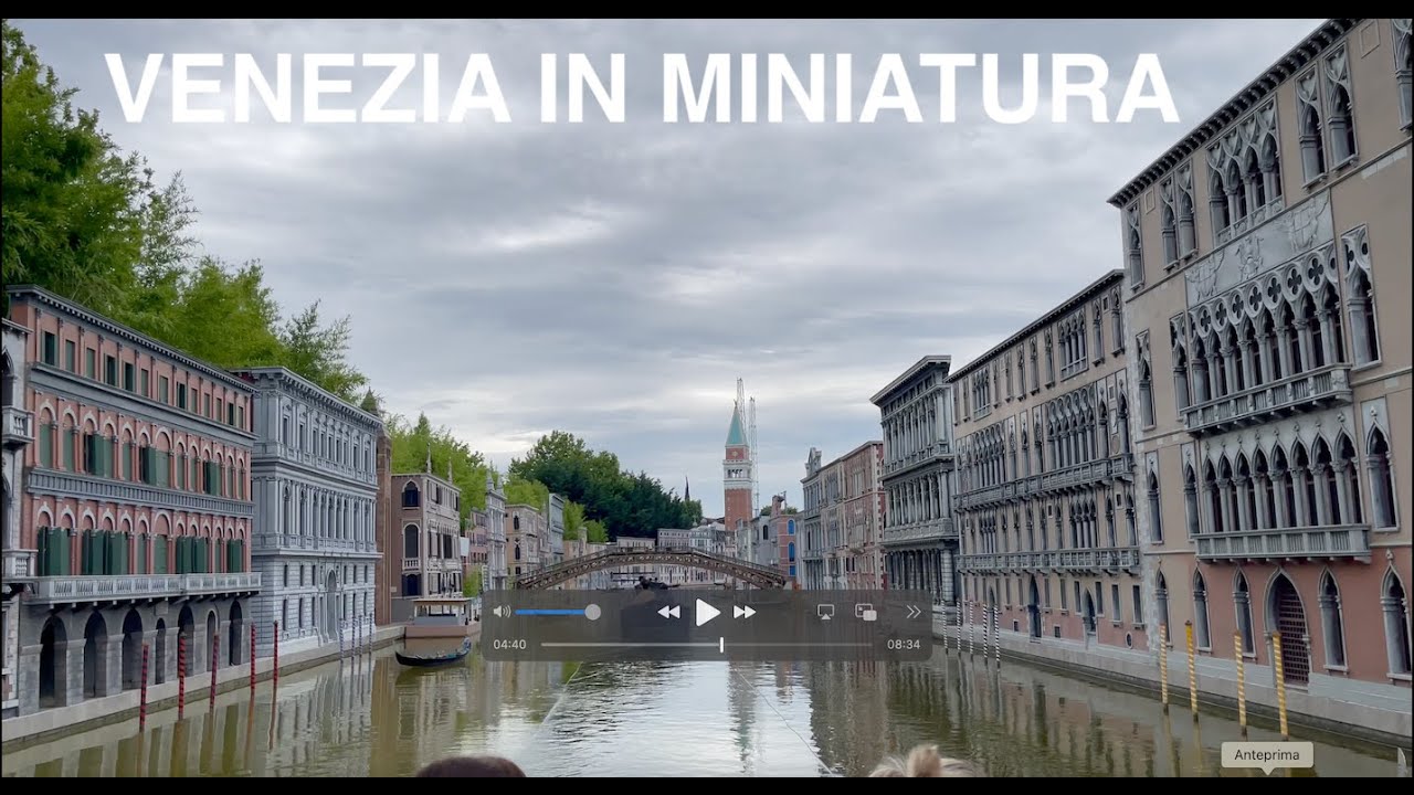 VENEZIA IN MINIATURA, ITALIA IN MINIATURA RIMINI. EMILIA ROMAGNA. TELE ITALIA SECONDA RETE